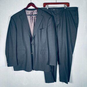 Suitsupply La Spalla Suit Mens 56R Gray Reda Wool 2 Piece Blazer Pants 44x29